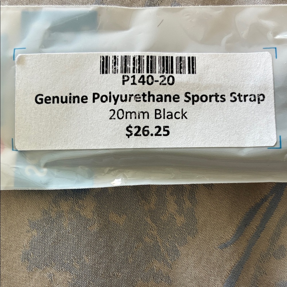 AND Black Sports Watch Strap